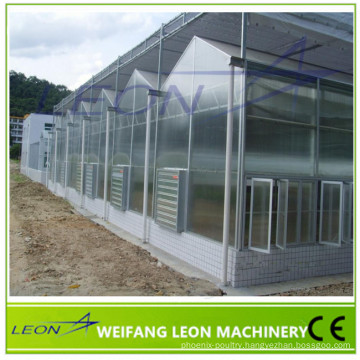 LEON series glass greenhouse with CE certificate
